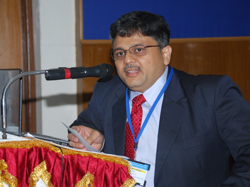 Pranav Desai speaking at CSR Workshop at IISc, Bangalore