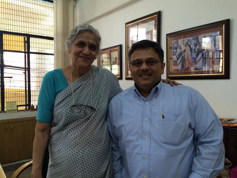 Pranav with Smt Uma Tuli ji, Founder of Amar Jyoti