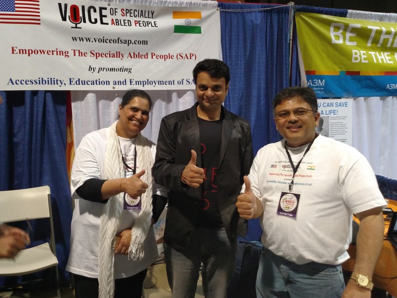 Devang Patel at VoSAP Booth in LA, USA