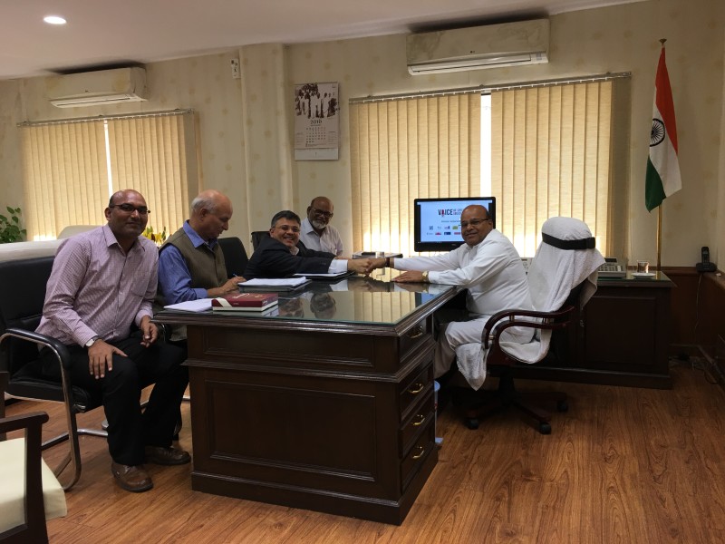 VoSAP Founder with Cabinet Minister, MSJE, GoI, Shri Gehlot ji and team