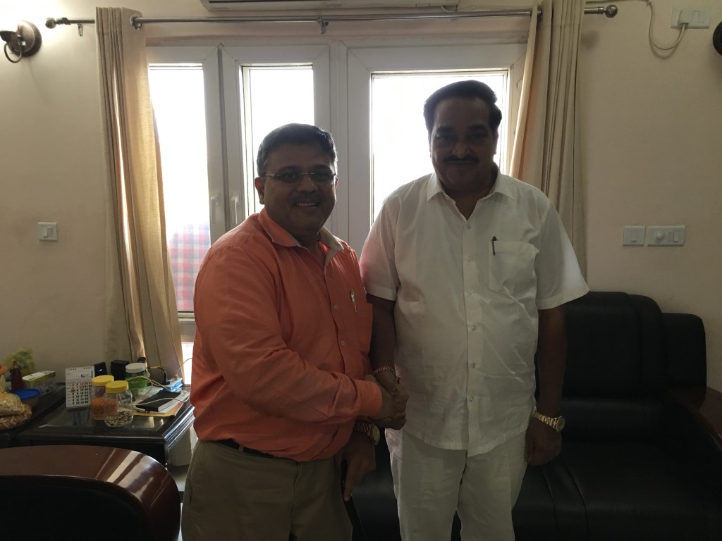 VoSAP Team meets H'ble MP, NAvsari, Shri C R Patil ji