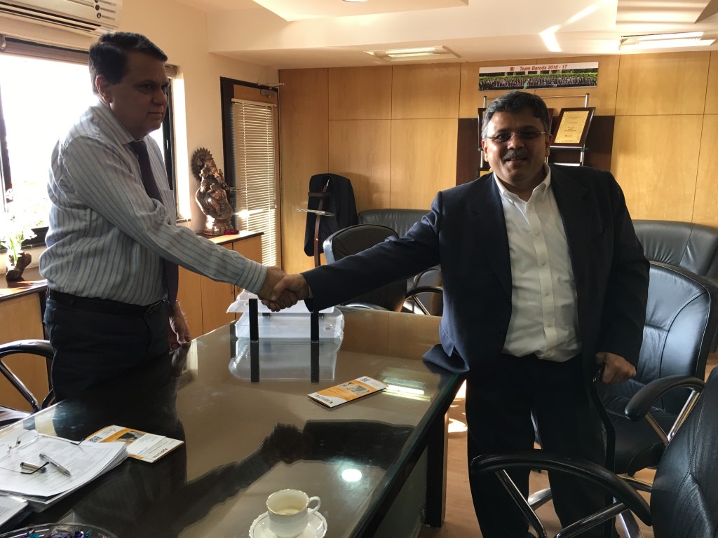VoSAP Founder with Zonal Manager, BoB, Shri Sharmasaheb