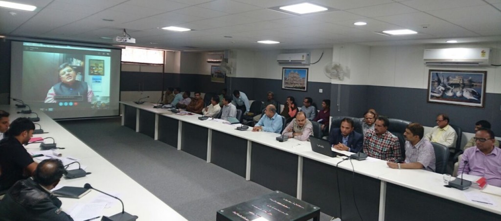 Skype Meeting with District Administration team of Jamnagar, Gujarat