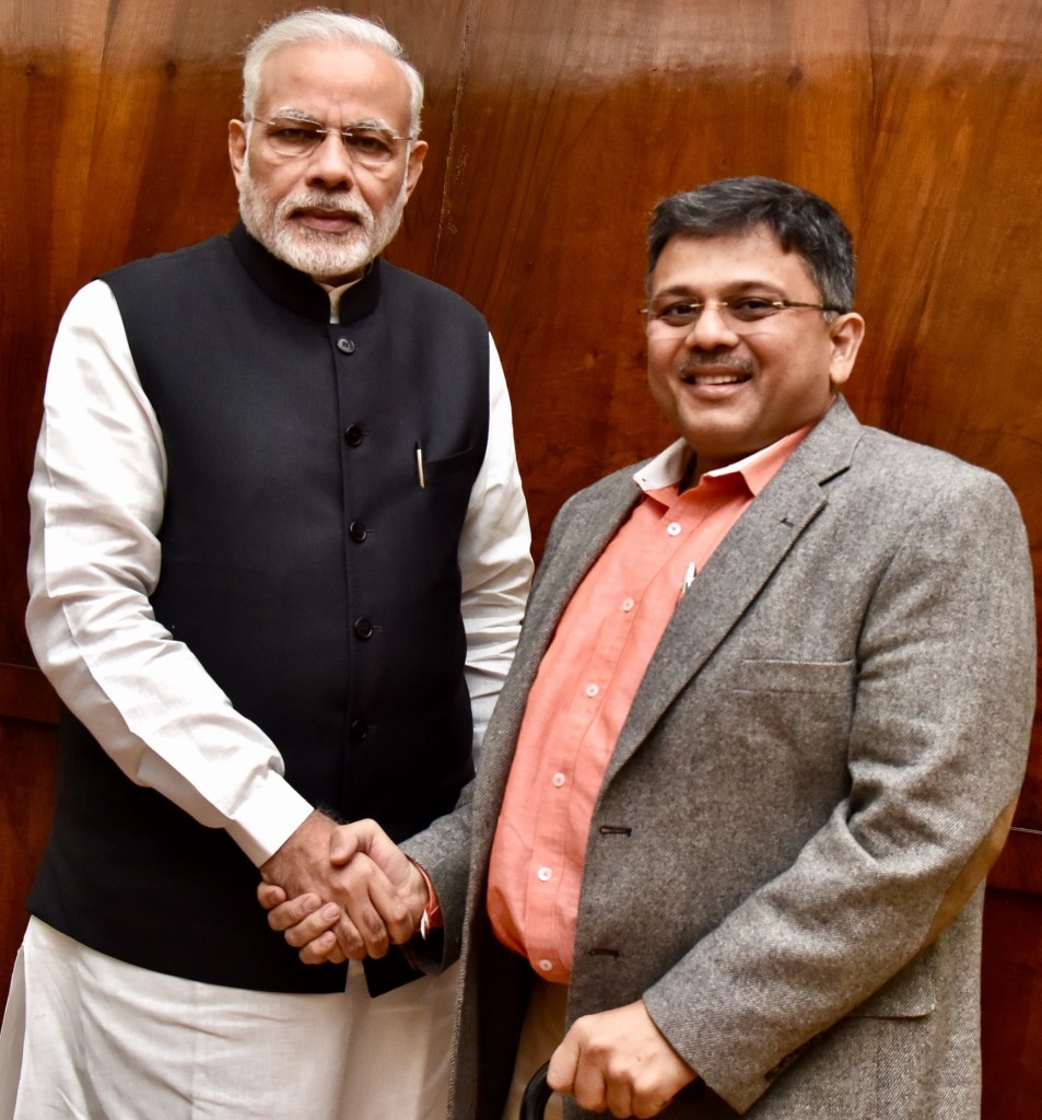 Pranav with Modi ji 2016