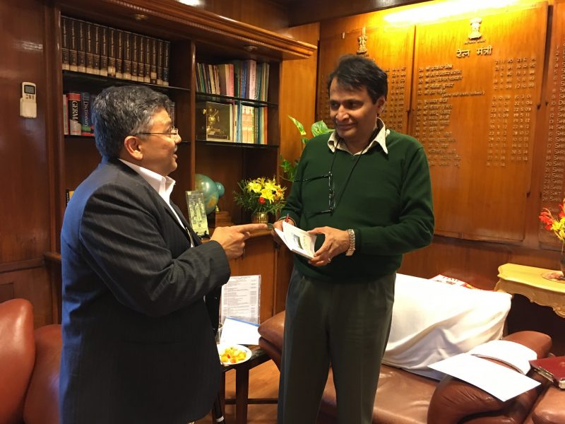 VoSAP Founder meets H’ble Minister, Railways, Shri Suresh Prabhu ji