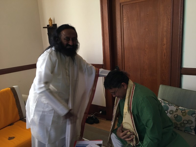 Sri Sri Ravi Shankar ji blessing Mission VoSAP