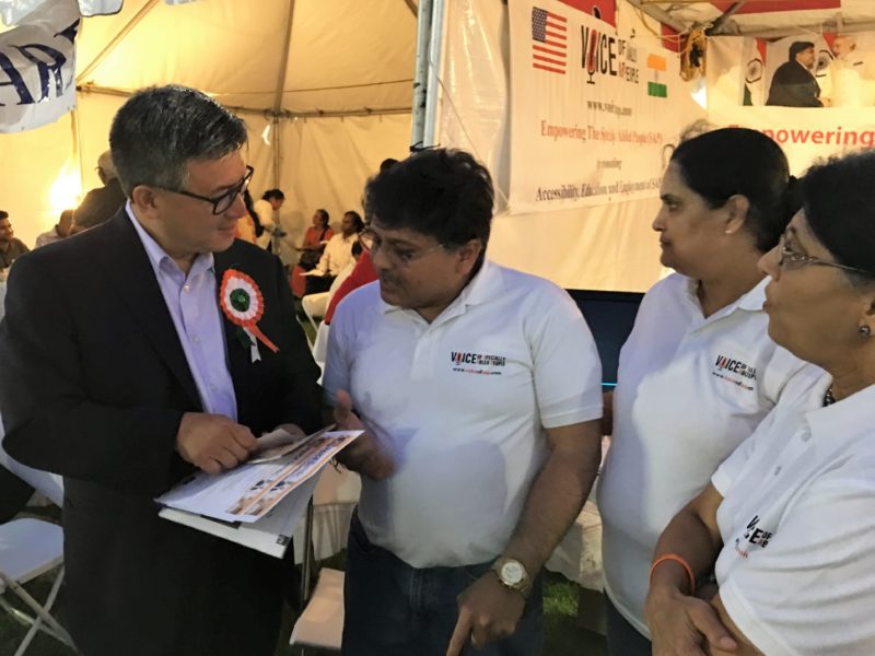 California State Treasurer (John Chiang) at VoSAP Booth, India’s Independence Day