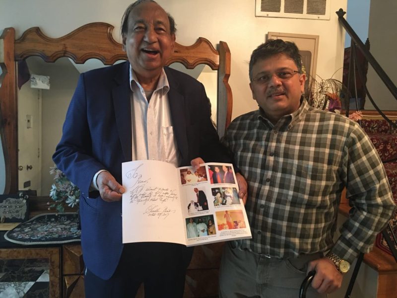 Pranav with Dr Banik Sambhu, veteran in Disabilities Rights, US Administration