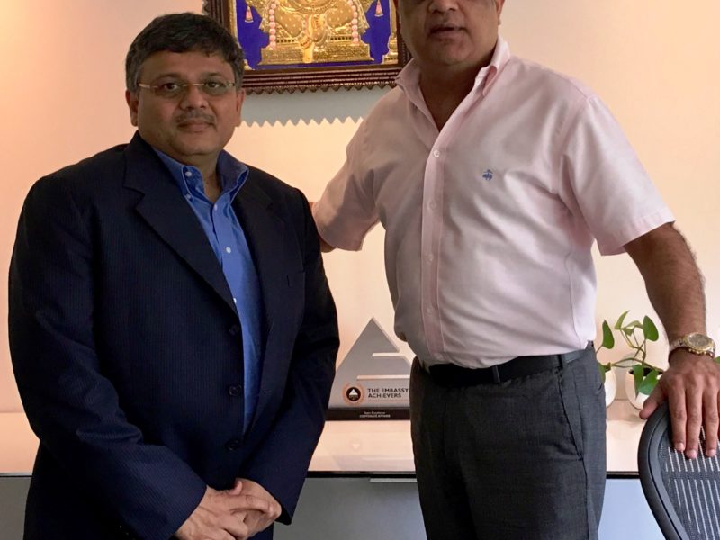 VoSAP’s corporate initiative Endorsed by Rajesh Bajaj, Director, Embassy Group