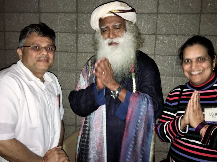 VOSAP founder with Sadhguru