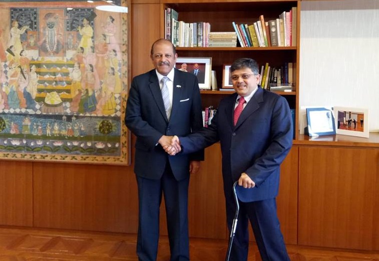 VoSAP founder with Indian Ambassador to Tokyo,  Japan