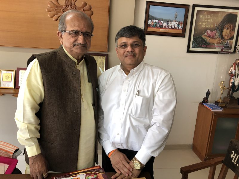 Meeting with Shri “Bapu” – Hon Minister of Education, Gujarat