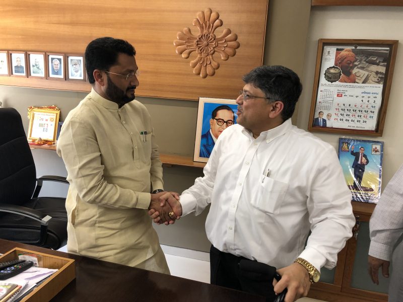 Meeting with Shri Ishwarbhai – Hon Minister of Disability, Gujarat