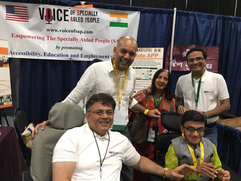 Motivational speaker Shri Nipun Mehta at VOSAP Booth, JAINA