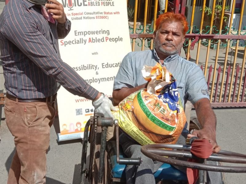 Relief Efforts in COVID-19 pandemic, providing Grocery and Personal Protection kit