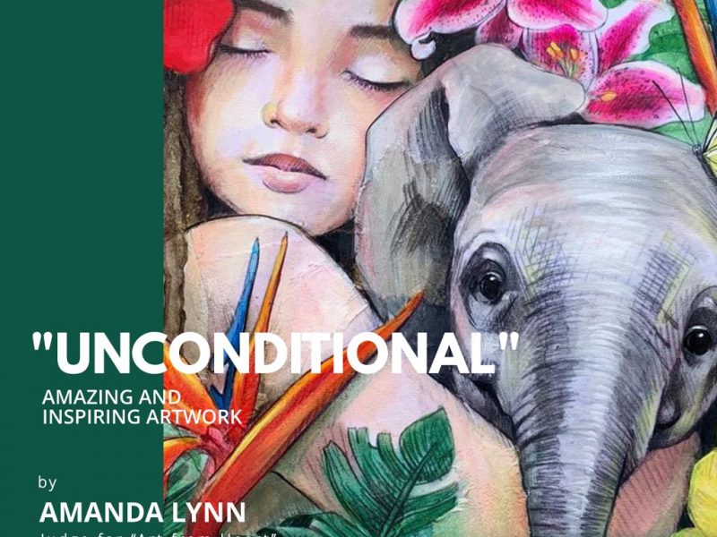 “Unconditional” – Painting donated by world renowned Artist and Judge for Art from Heart