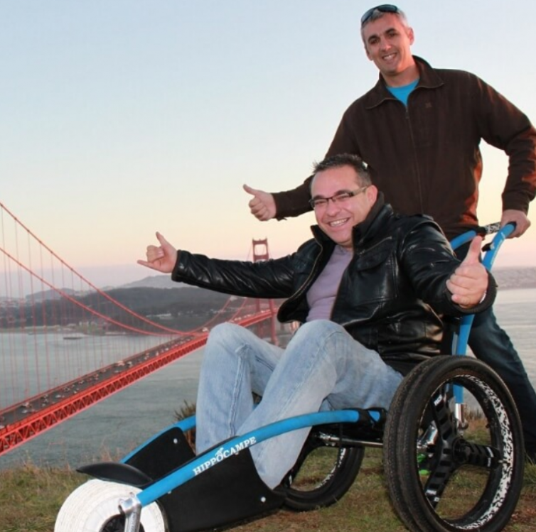 Beach wheelchair