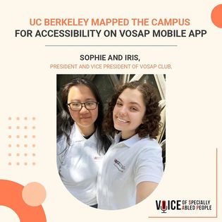 UC Berkeley Mapped out for accessibility by VOSAP Club in April 2022