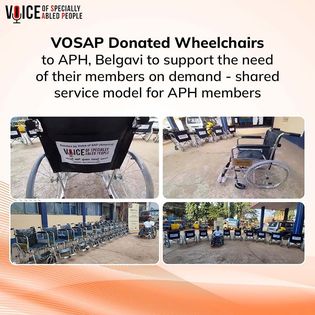 VOSAP Donates Wheelchairs on shared services basis February 2022
