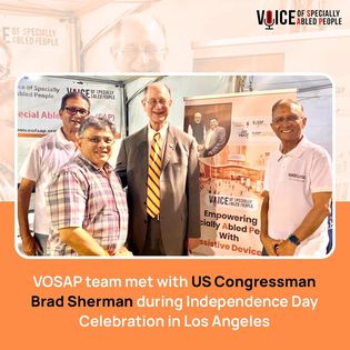 VOSAP Team met with US Congressman Brad Sherman during Independence Day celebration in Los Angeles August 2022