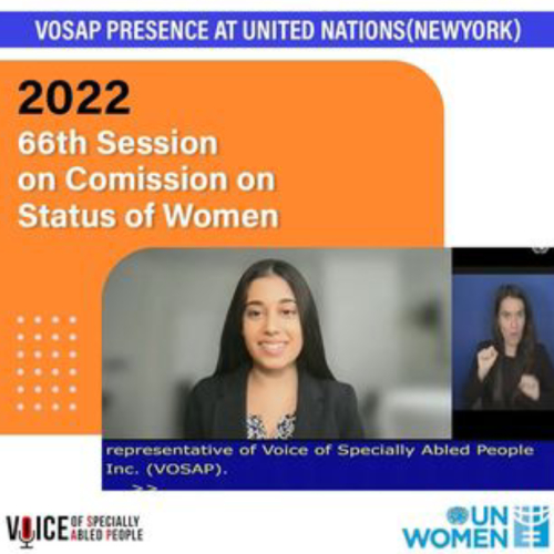 VOSAP’s Statement at UN’s 66th Conference on Status of Women in March 2022