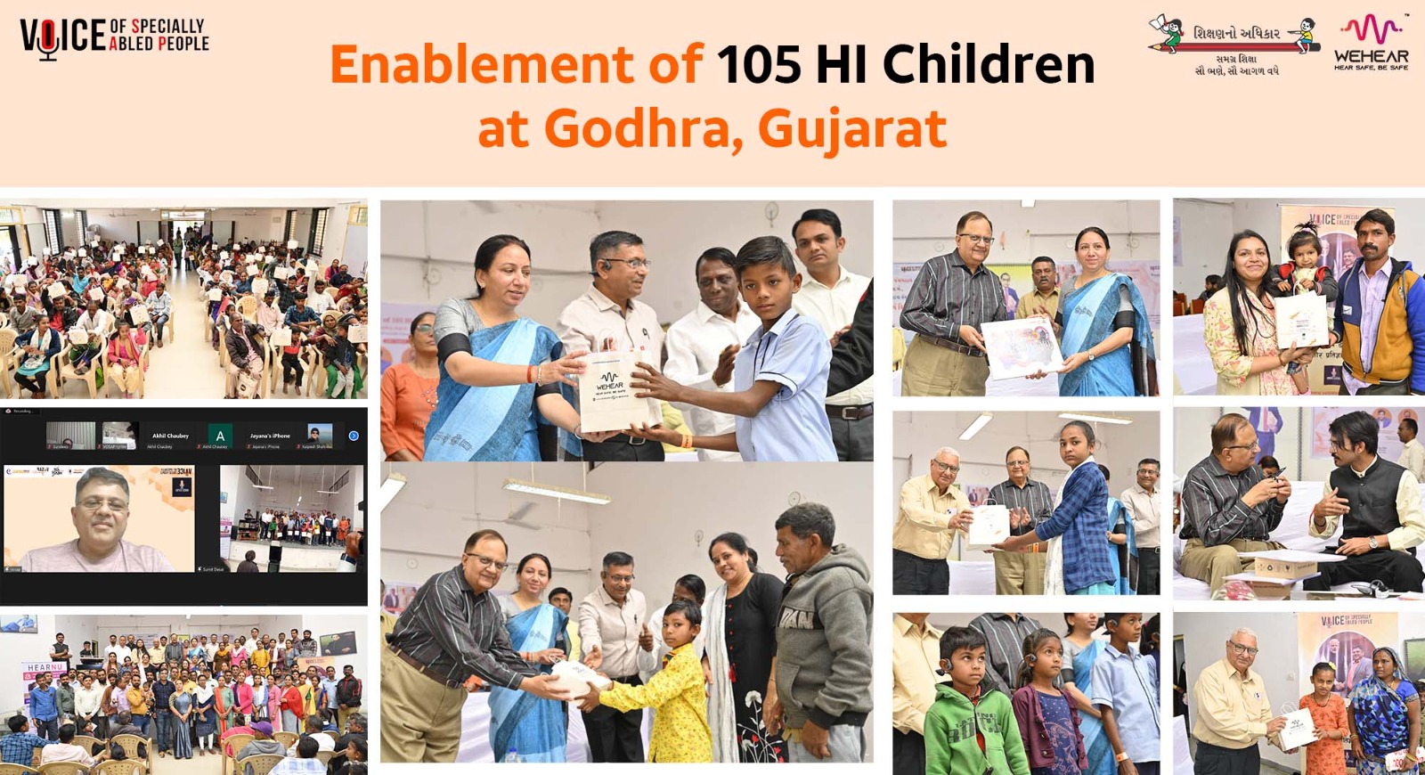 Enablement Of 105 Hearing Impaired Children At Godhra
