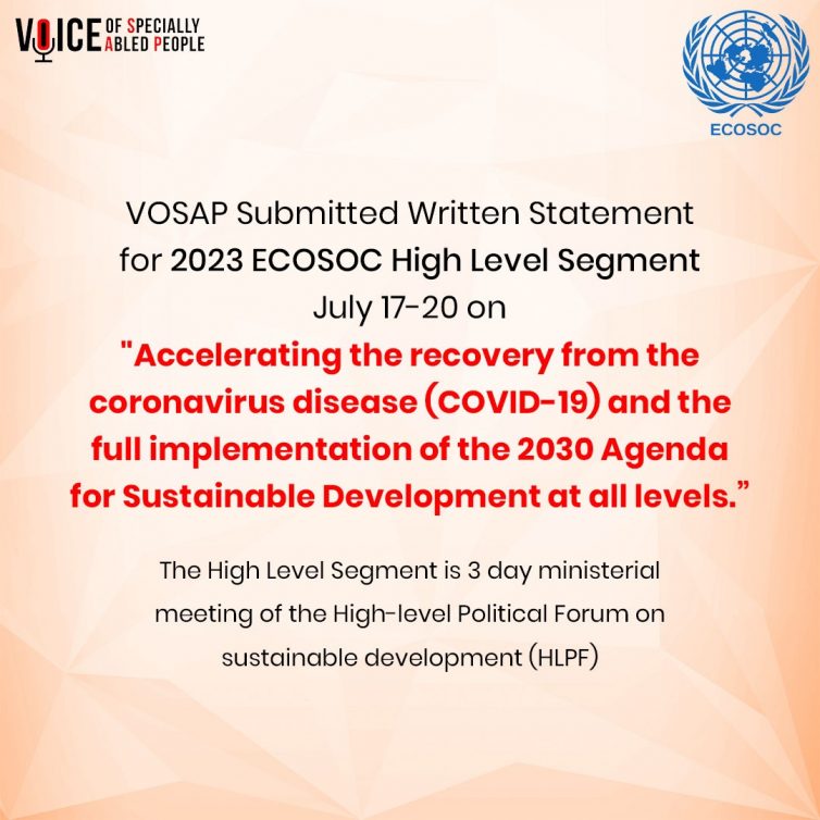 VOSAP statement at UN 2023