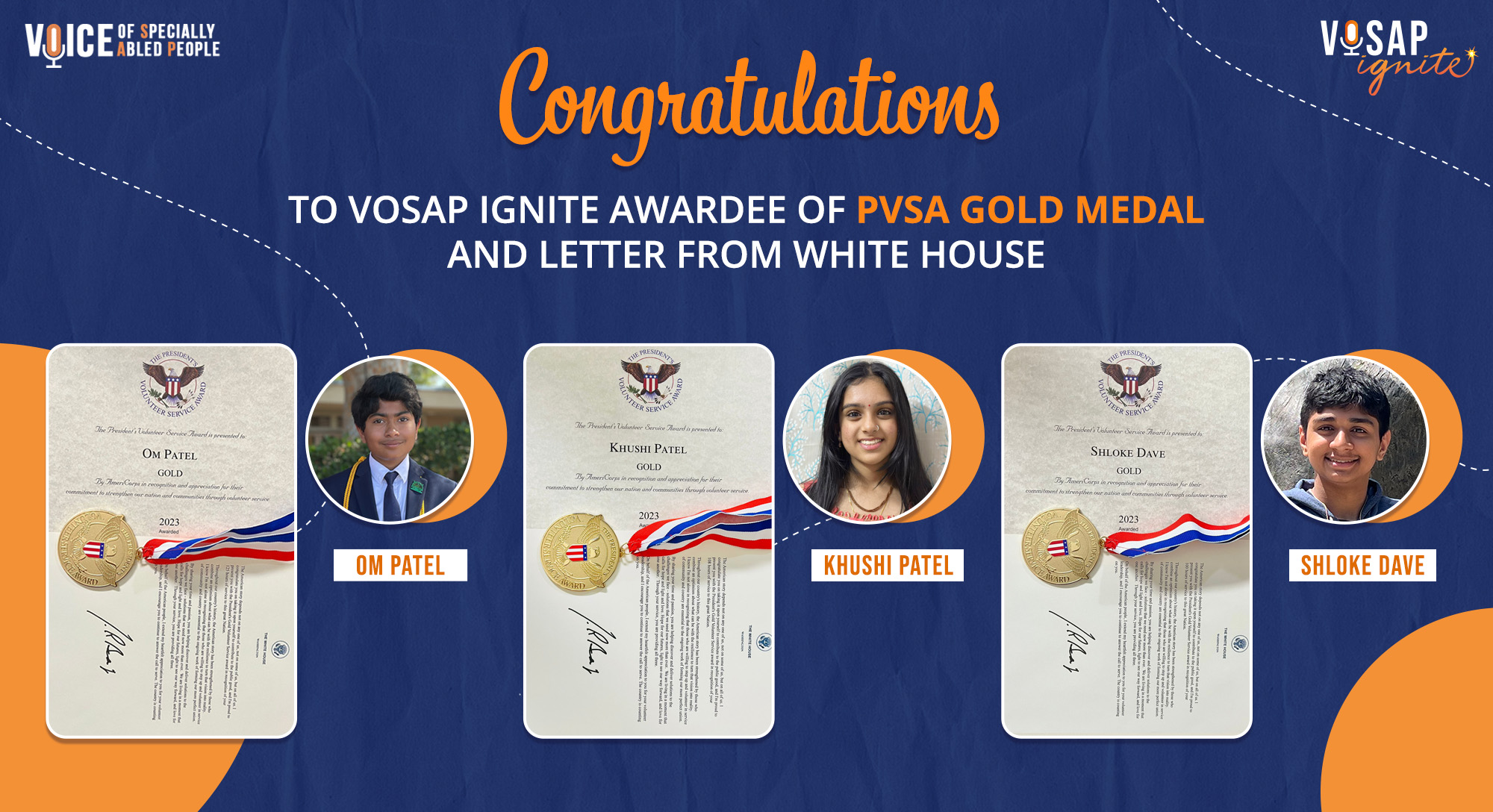 Congratulations to PVSA Awardees of VOSAP's Ignite Program