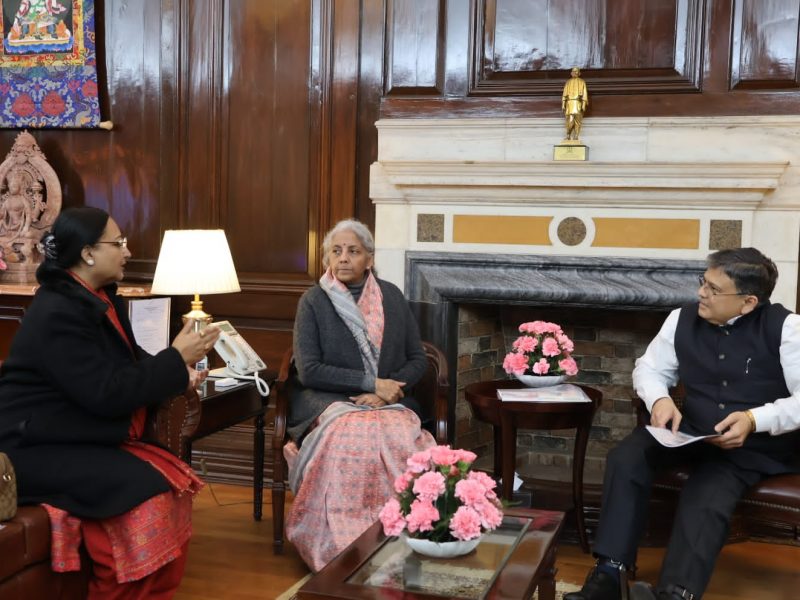 VOSAP Founder in talks with Hon’ble Finance Minister of India Smt. Nirmala Sitharaman ji